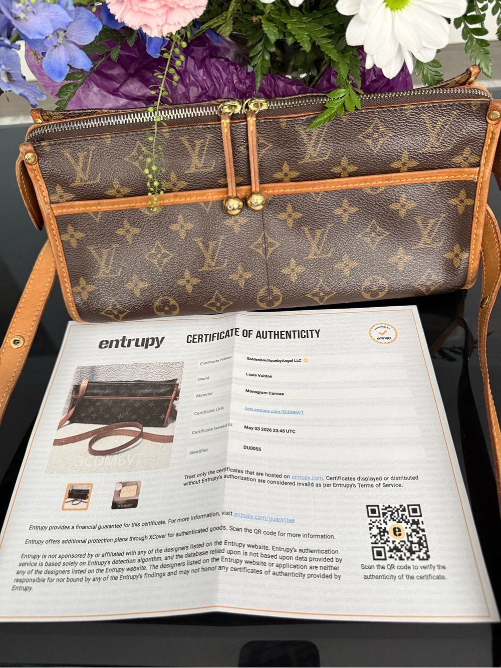 Louis Vuitton Brown Monogram Crossbody Bag